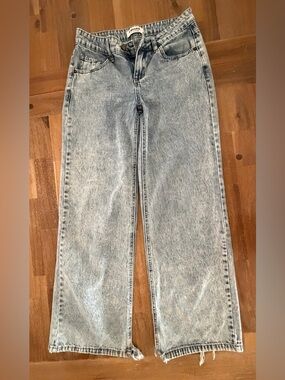 RSQ Light Blue Low-Rise Baggy Jeans